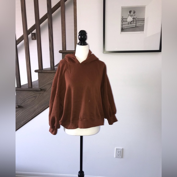 ABERCROMBIE & FITCH SOFT AF essential mini sunday hoodie SIZE LARGE 2 AVAIL - Picture 4 of 9